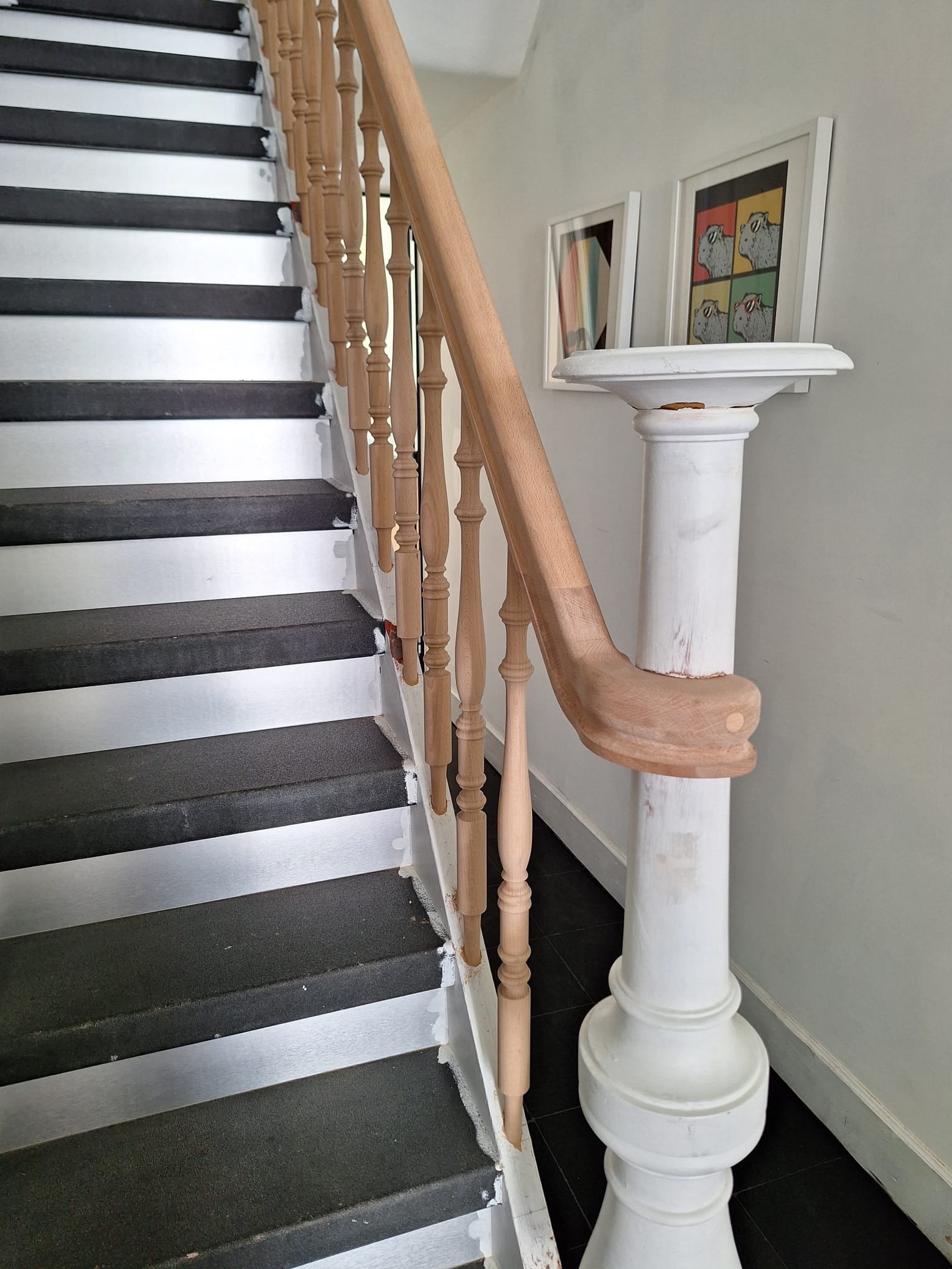 Renovatie trapleuning